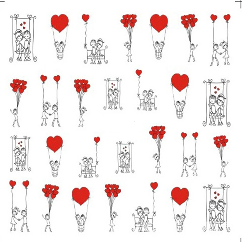 1 шт. наклейки для ногтей с надписью LOVE Sweet Love Cartoon Nail Art|Стикеры и наклейки| |