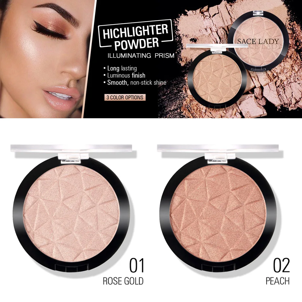 Хайлайтер для макияжа пудра палитра лица макияж блестящий контур хайлайтер