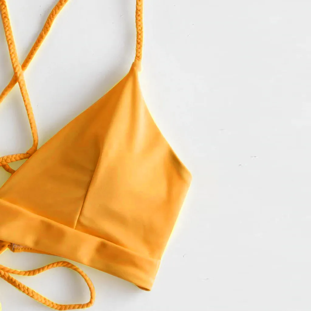 Женский купальник-бикини Kancoold комплект из трех предметов с принтом пляжная