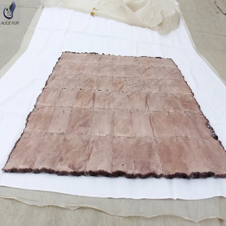 Заводская поставка Роскошное Одеяло из натурального меха шиншиллы кролика