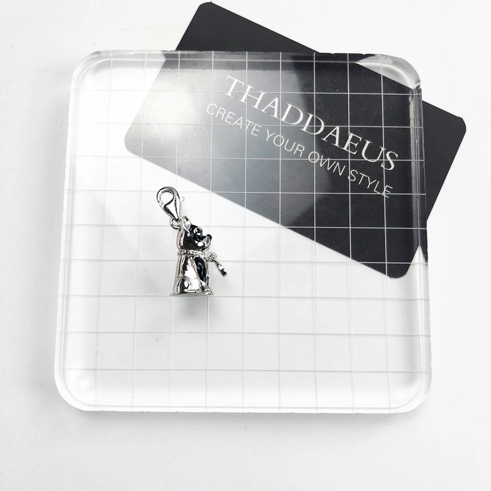 Женская и Мужская подвеска в виде французского бульдога из стерлингового