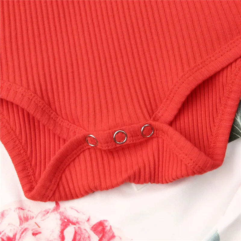 Модные боди с длинными рукавами для новорожденных девочек топы + длинные штаны