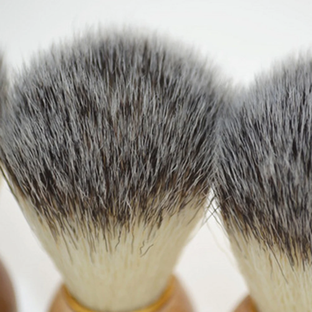 Новинка Мужская портативная мягкая щетка для бритья с деревянной ручкой и