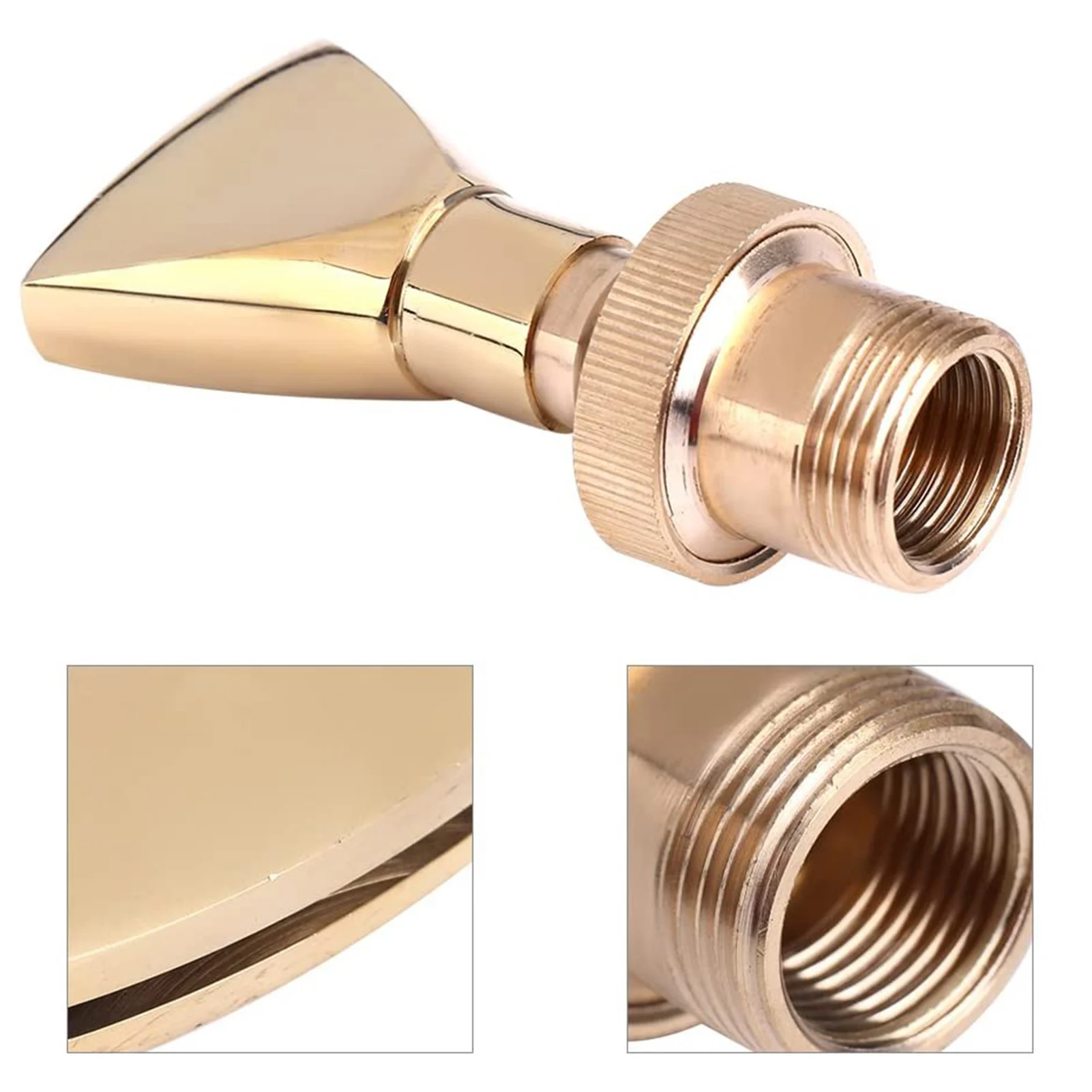 

Brass Universal Fan-shaped Sprinkler Seedling Greenhouse Irrigation Watering Car Wash Water Gun Head Fountain Nozzle