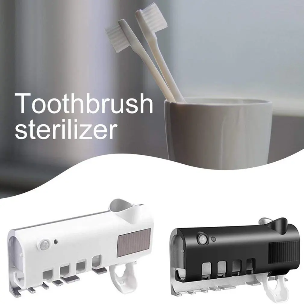 

Uv Toothbrush Disinfection Stand Toothbrush Holder Toothpaste Dispenser Ultraviolet-Ray Sterilization