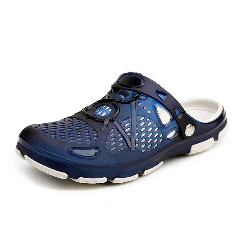 

2019 New Summer Jelly Shoes Men Sandals Hollow Slippers Men Flip Flops Light Slip On Sandalias Men Shoes Outdoor Beach Sandals