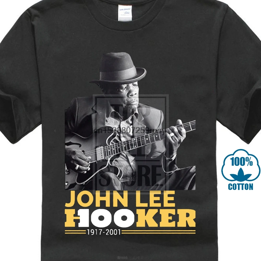 Хипстерские футболки с круглым вырезом Мужская футболка надписью John Lee Hooker Bluetooth