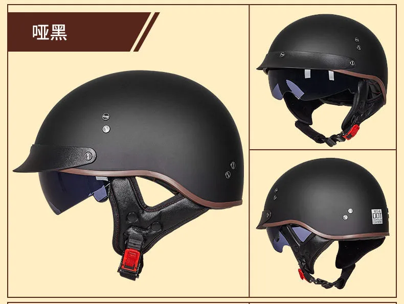 Colour 12 GXT Ретро мотоциклетный шлем, винтажный шлем Casco, мотоциклетный шлем с открытым лицом, мотоциклетный гоночный шлем для верховой езды, с сертификацией в горошек - Цвет: Colour 12