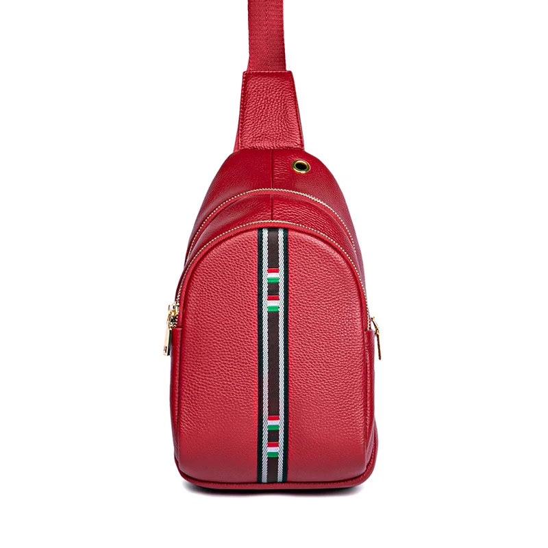 

Spot Street trend women's chest bag leather women's bag one shoulder bag leisure Women's bag