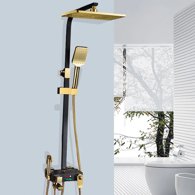 Душевая система латунный смеситель с ручной душевой системой и дождевым душем |