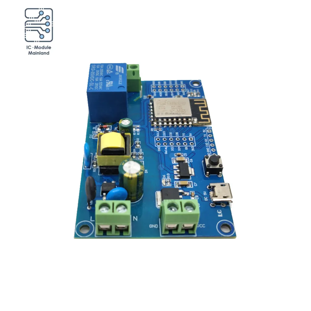 

ESP8266 WiFi Single Channel Relay Module AC90-250V DC 7-12V 5V ESP-12F Development Board AC/DC Power Supply 1 Way For Arduino