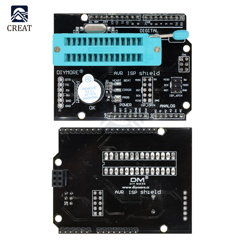 Программируемый Модуль платы расширения AVR ISP для Arduino R3 Mega2560 Atmega328P Nano Pro Mini