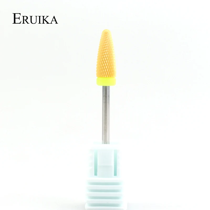 1 шт. желтая керамическая фреза для маникюра|Принадлежности дизайна ногтей| |