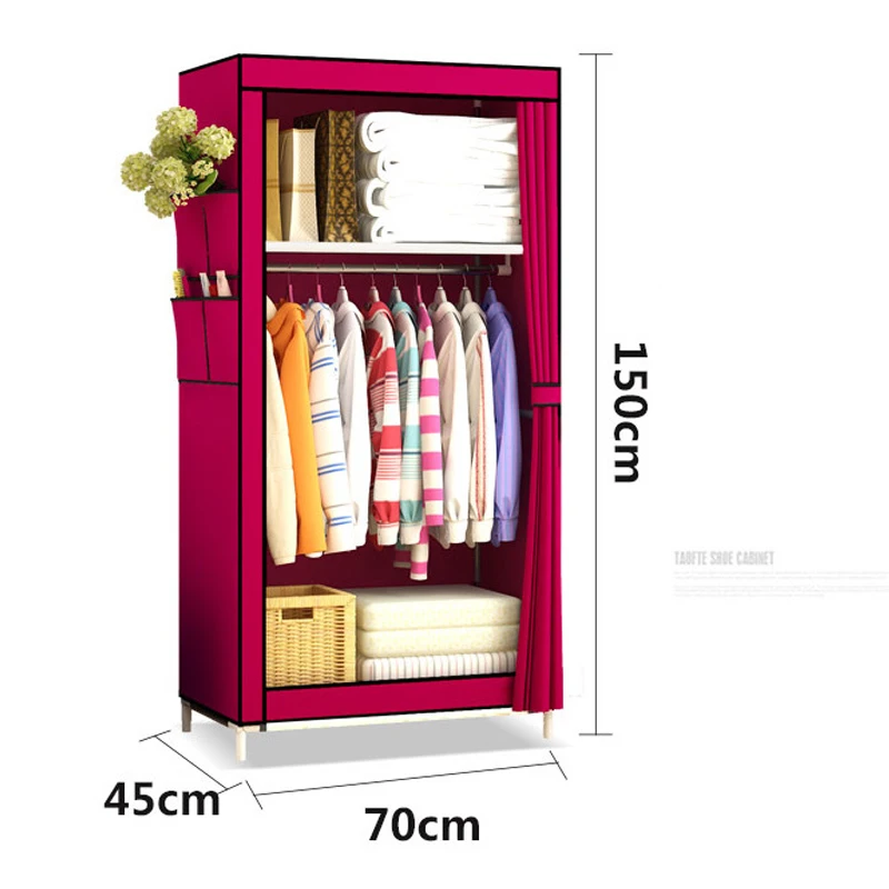 Студенты общежития для небольшого шкафа диван с тканевой шкаф складной