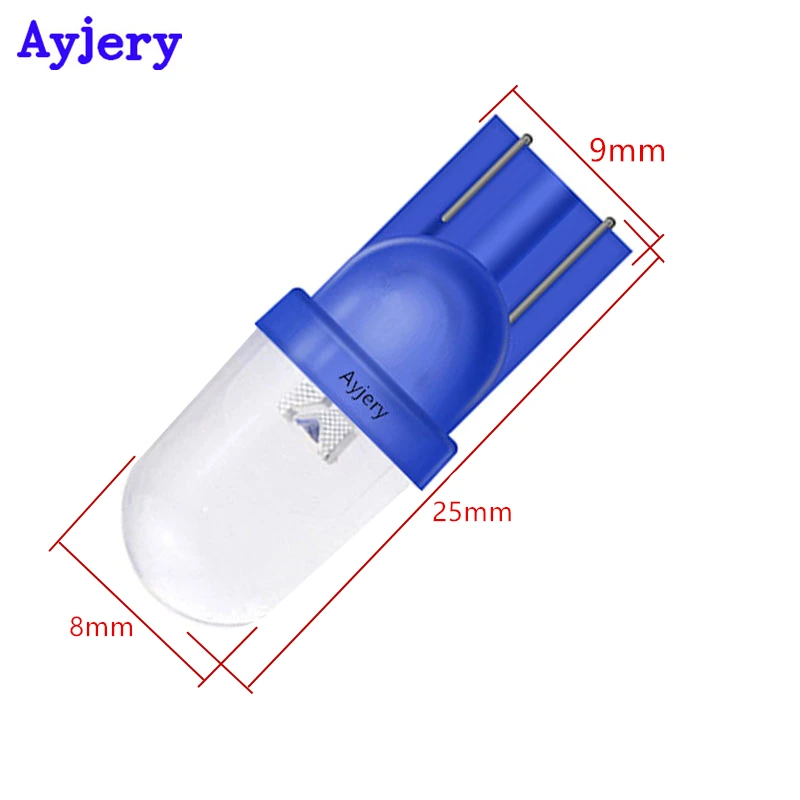 AYJERY DC 6V 6 3 V! Супер яркие выпуклые линзы T10 100 шт. лампы с клиновидным основанием для