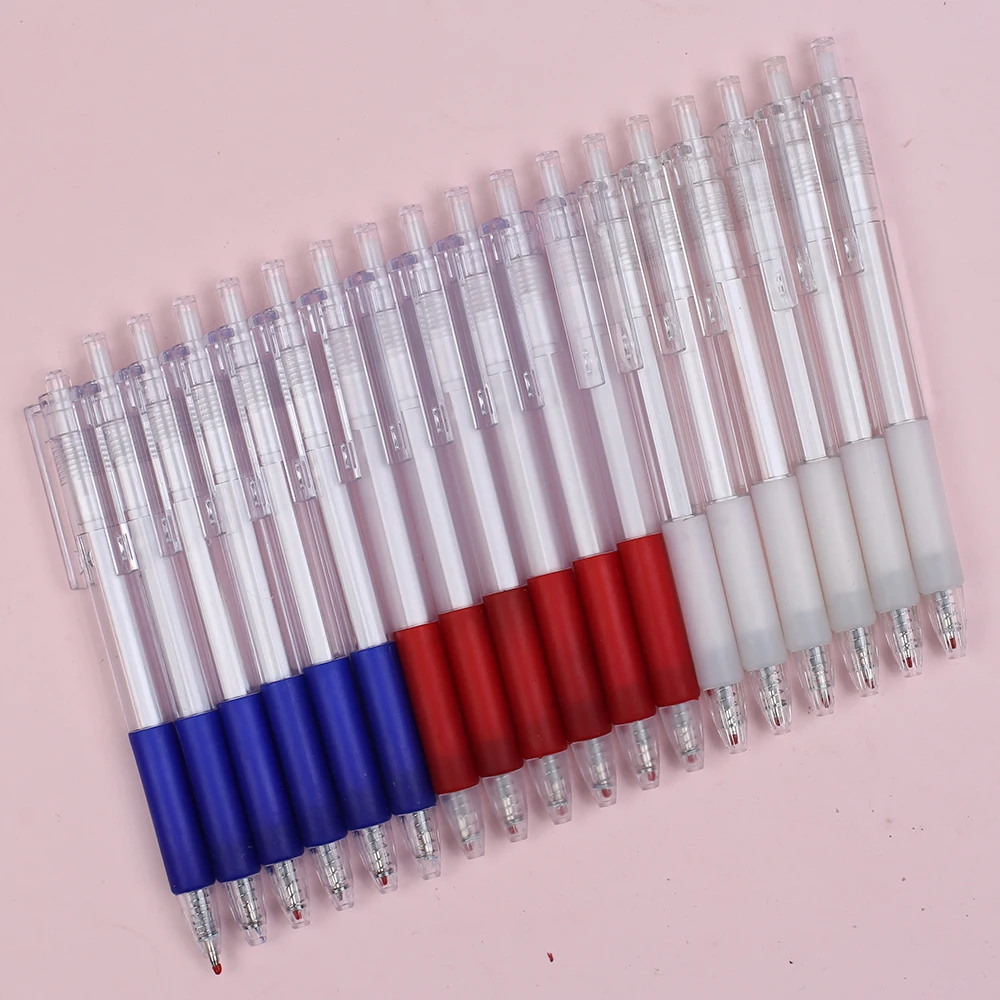 

40pcs/set Elegant Retractable Press Gel Pens Click Cool Stationery Black Red Blue Ink Ballpoint Rollerball Back to School Stuff