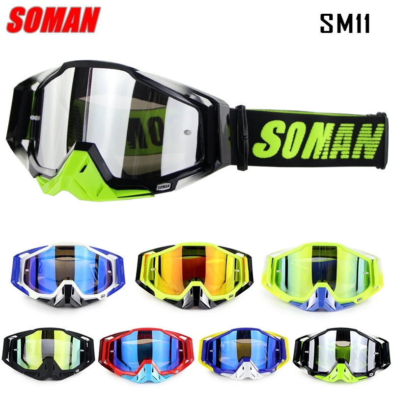 Лидер продаж, оригинальные Брендовые очки Soman для мотокросса, мотовездеходы, мотоциклетные очки, гоночные очки для мотокросса, велосипедные...