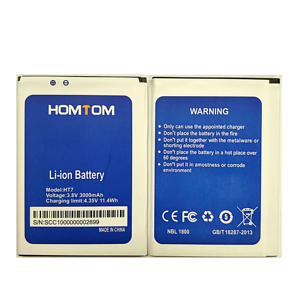 Новый высококачественный аккумулятор HT7 3000 мА · ч для телефона Homtom | Мобильные