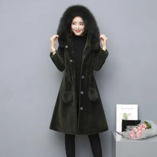 Норковые женские пальто из искусственного меха 2019 зимние теплые лисьего с