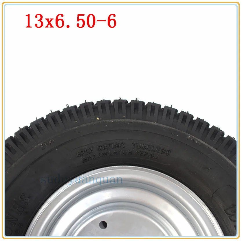 13 дюймов вакуумные колеса 13x6. 50-6 шины для 4 колеса ATV Go-kart экскурсионные автомобильные аксессуары для ГОЛЬФ багги косилки газонокосилки