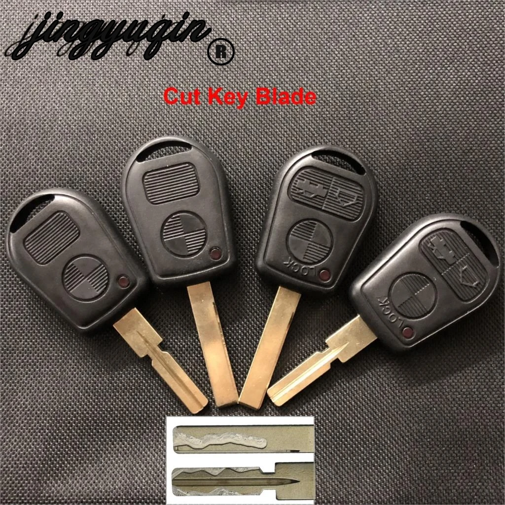 Чехол для ключей jingyuqin с 3 кнопками BMW E31 E32 E34 E36 E38 E39 E46 Z3 Fob Uncut чехол ключей|Ключ от