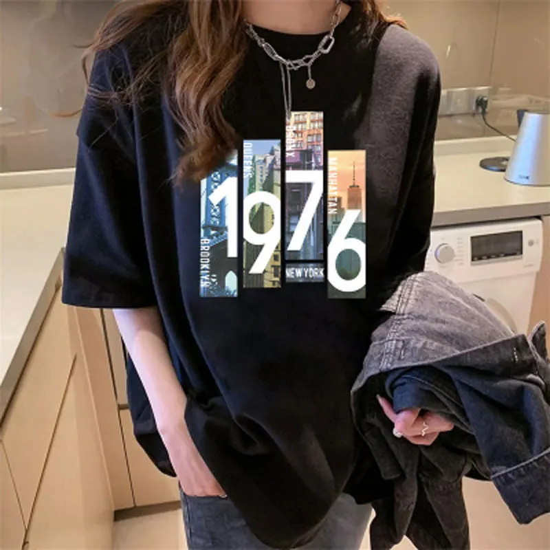 

New European and American Leisure Classic Summer Women's Fashion Breathable T-shirt