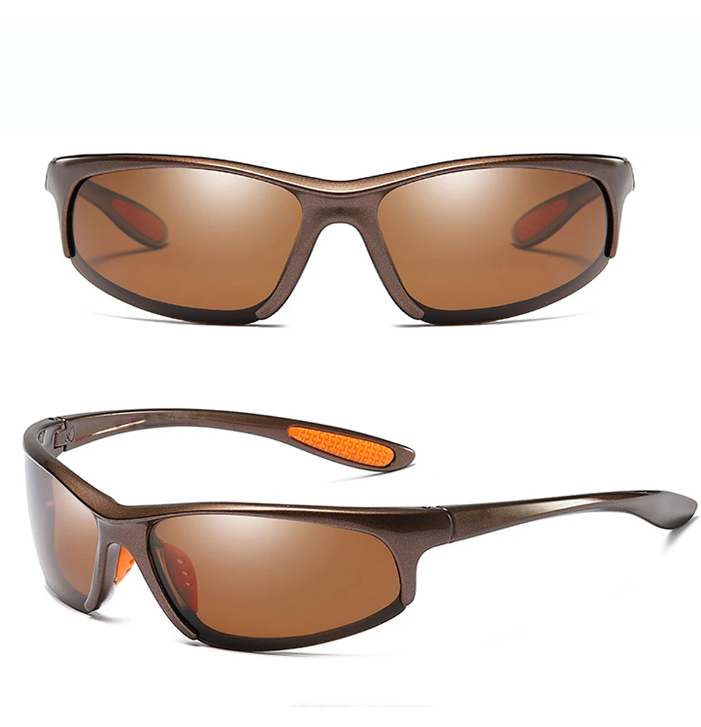 Очки солнцезащитные мужские ультралегкие поляризационные зеркальные в оправе