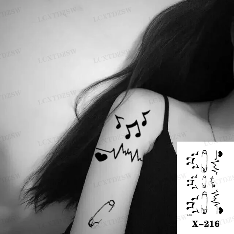 Male And Female Temporary Tattoo Stickers,Flowers,Pistols, Smiley Face False Tattoos,Waterproof And Durable,1 Piece Of 10.5 *6CM