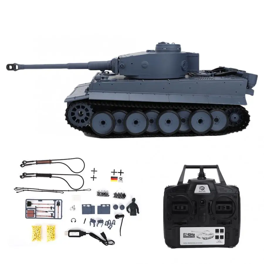 3818-1 German Tiger Heng Long 3889-1 2,4 GHz rc Танк 1/16 пульт дистанционного управления немецкий леопард 2 A6 боевой танк мировой симулятор Танк модель игрушки Детский подарок - Цвет: 3818-1 German Tiger