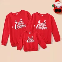 christmas family matching sweaters autumn father mother children sweatshirts xmas daddy mommy and me xmas clothes cotton tops