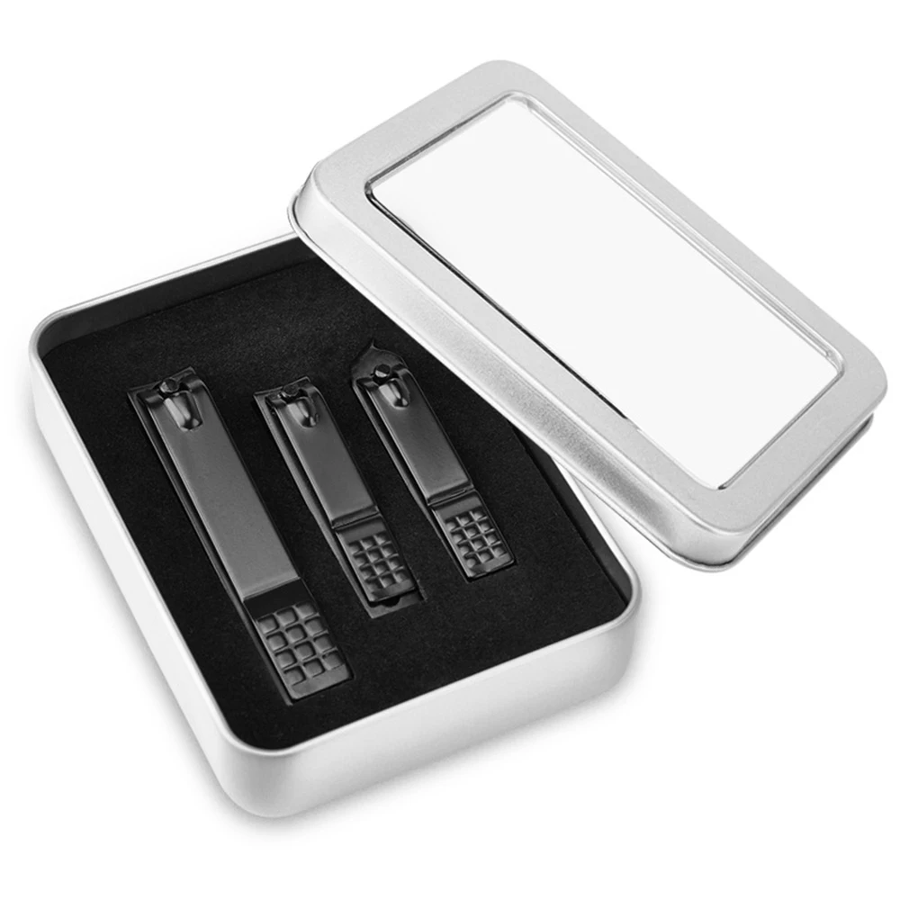 3 шт из нержавеющей стали острые кусачки для ногтей Резак Триммер Набор с Чехол