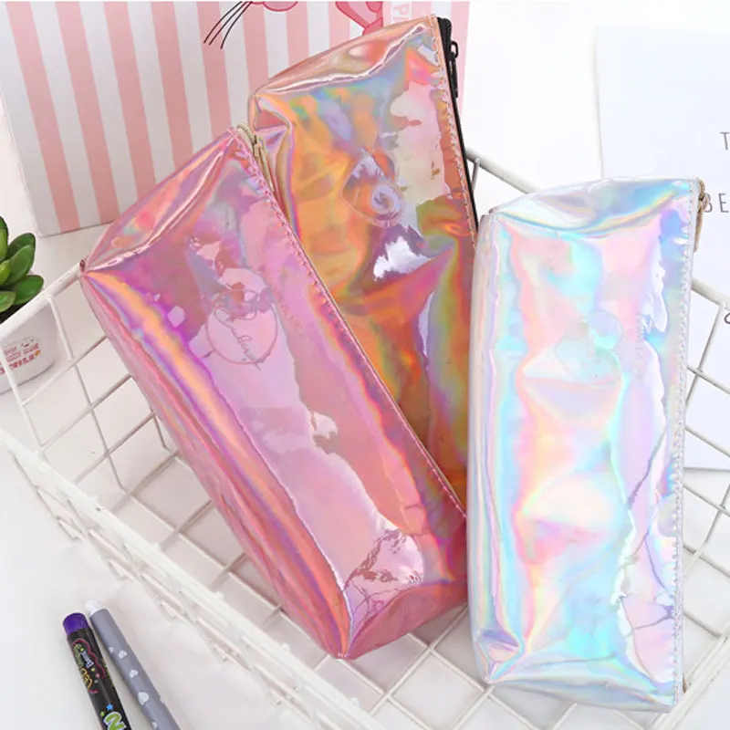 Креативный золотой серебряный розовый чехол для карандашей студентов s девочек