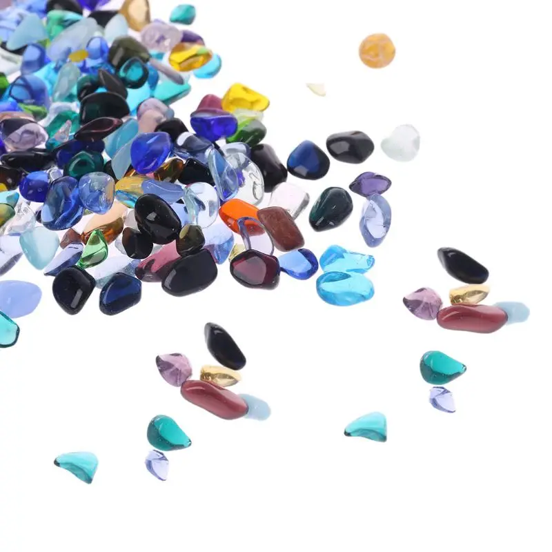 1 пакет из натурального камня Хрустальный гравий цветочный горшок аквариум