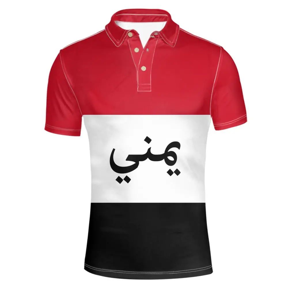 

YEMEN youth student diy free custom made name number yem Polo shirt nation flag ye islam arabi arab country print photo clothes