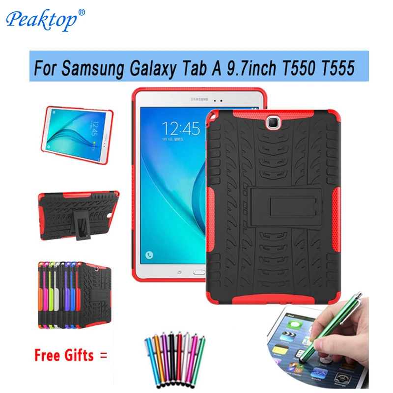 Чехол для SAMSUNG Galaxy Tab A 9 7 & quot дюймовый планшет SM T555 T550 555 550 Гибридный стенд жесткий