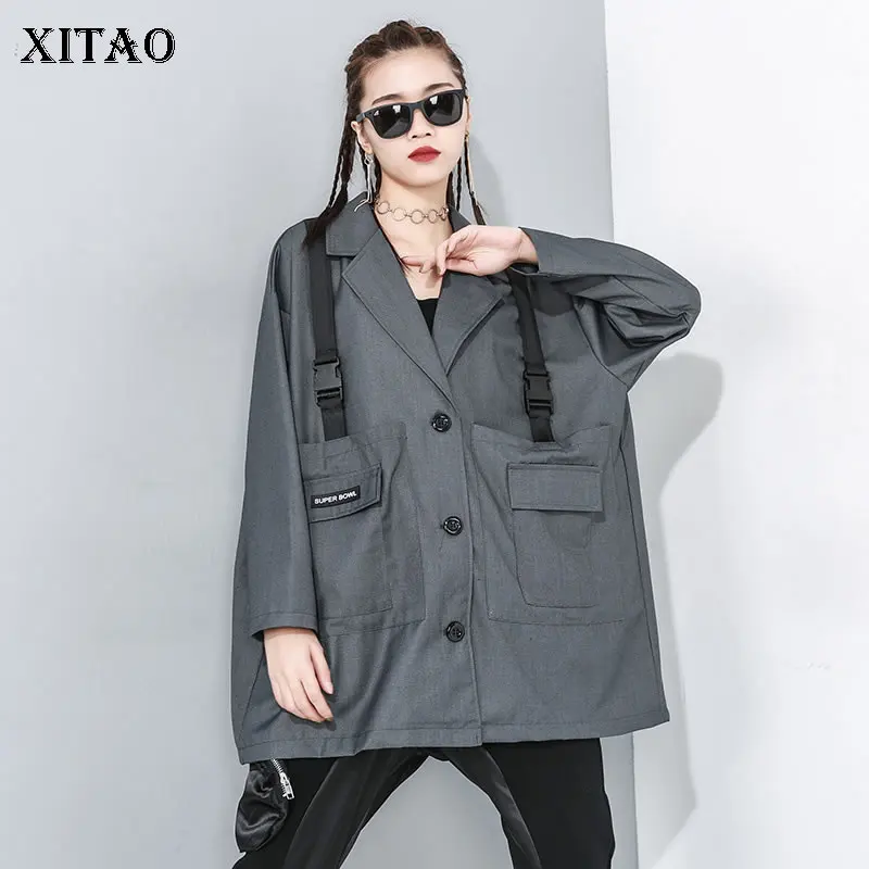 XITAO европейский стиль Фирменные женские блейзеры и куртки модные размера плюс