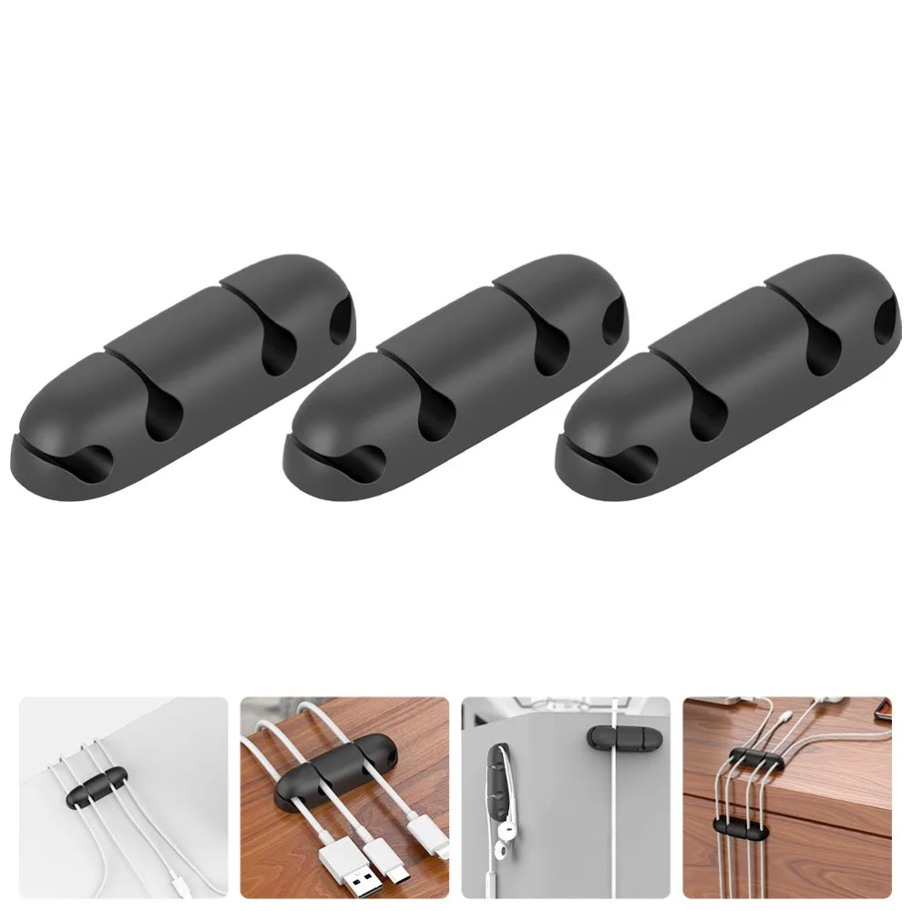 

3Pcs Cable Organizer Clips Cable Management Desktop Wire Manager Cord Holders