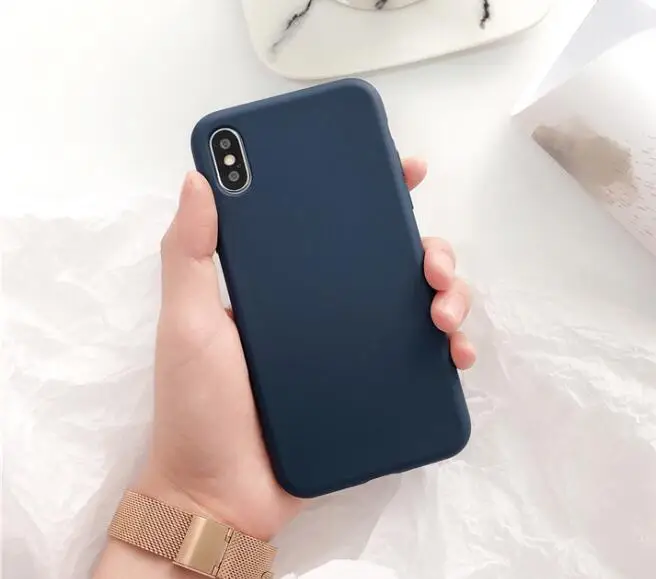 Матовый Мягкий силиконовый чехол Wixcen оранжевого цвета для телефона Iphone 7 7plus 6s 8 Xs