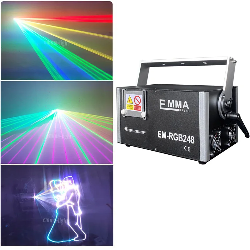 3 Вт 3000 МВт DMX RGB Ilda анимационный лазерный прожектор сканер профессиональное