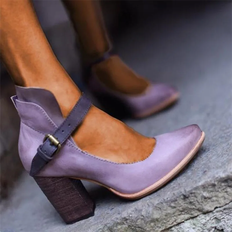 Туфли лодочки женские на высоком толстом каблуке модная удобная обувь платформе