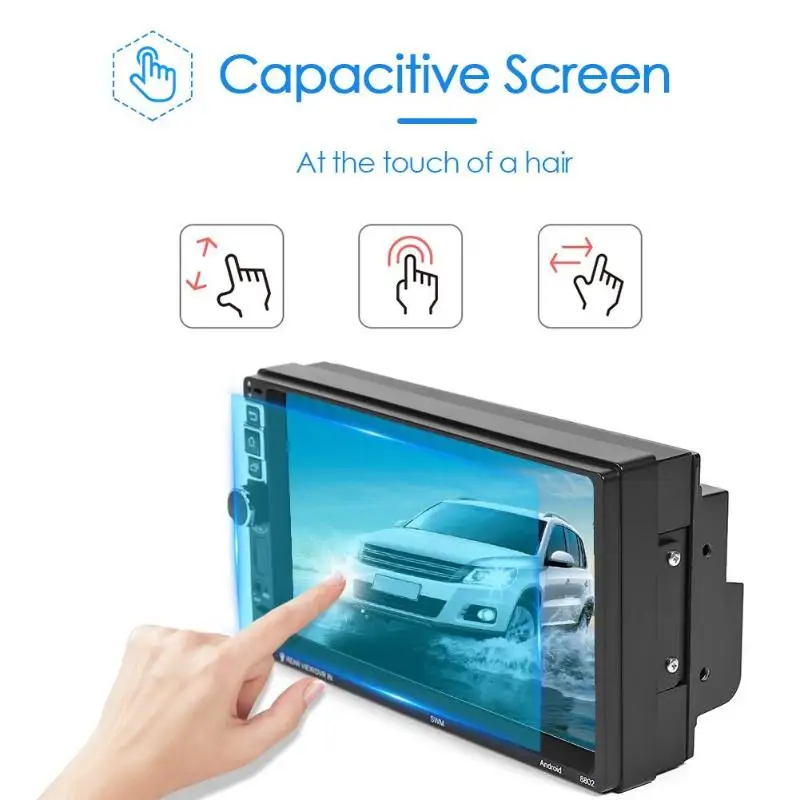 8802 Android 8,1 автомобильный стерео gps Навигация BT WiFi USB FM радио головное устройство РЕВЕРСИВНОЕ изображение двунаправленное тепловыделение
