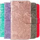 Чехол-бумажник с цветочным принтом для Xiaomi Mi 9T Note 10 Lite Redmi 9A 9C 8A 7A 6A Note 9 8 Pro 8T 7 6 K20 K30 Pro, кожаный