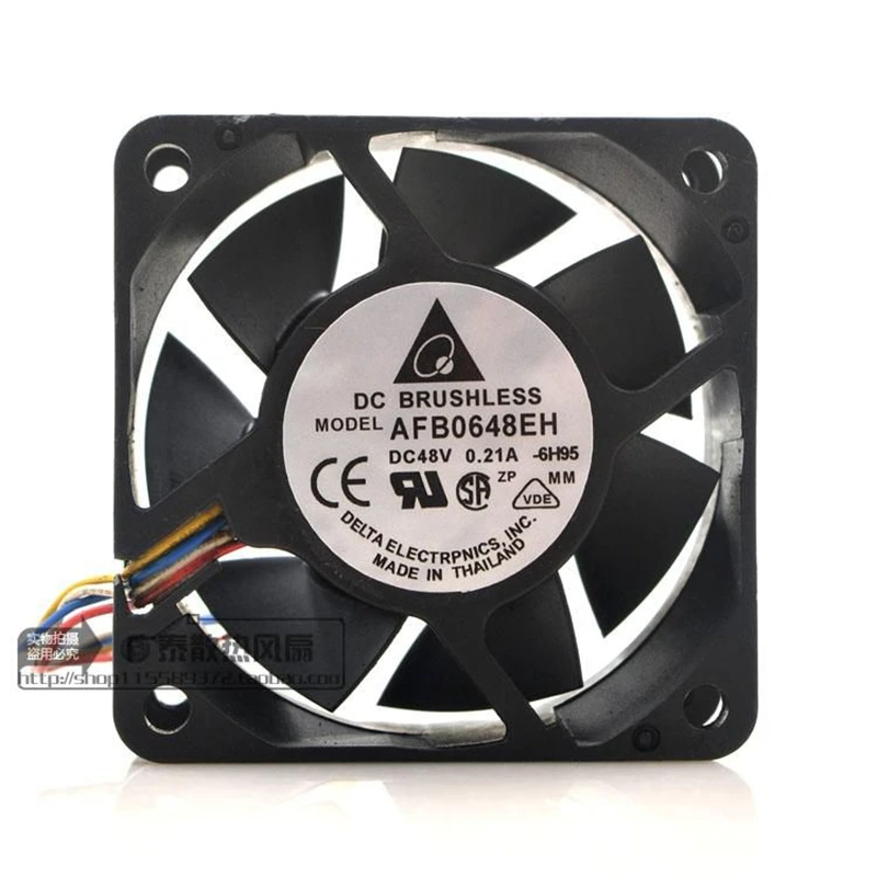 Новый оригинальный AFB0648EH 6025 48V 0.21A 6 см четырехпроводный ШИМ регулирование скорости высокий объем ветра вентилятор охлаждения