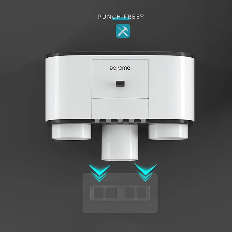 Автоматический Дозатор зубной пасты и держатель щетки настенный Компактный