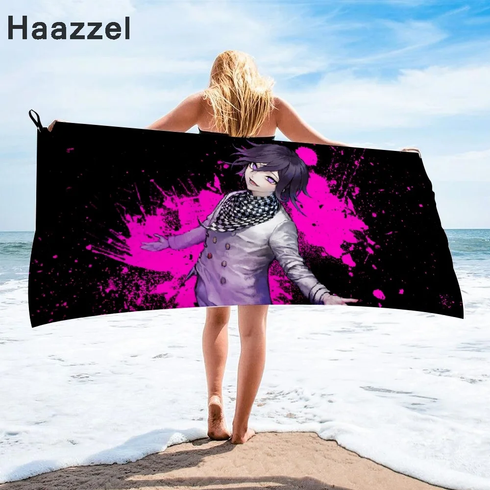 Danganronpa V3 Kokichi Oma Quicky-dry Microfiber Bath Towel beach towel printed long skirt wrapped bikini sunscreen blanket | Спорт и