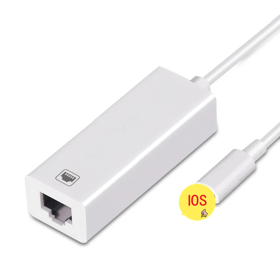 Сетевой Кабель-адаптер 100 Мбит/с для подключения Lightning к RJ45 Ethernet LAN | Компьютеры и