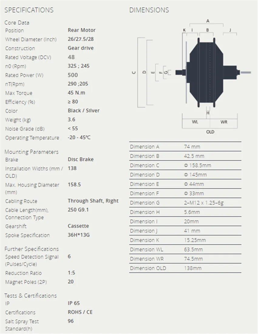 Водонепроницаемый цветной дисплей 48v500w Bafang Задняя кассета комплект для переоборудования электрического велосипеда бесщеточный мотор ступицы 20 ''26'' 28 ''колеса