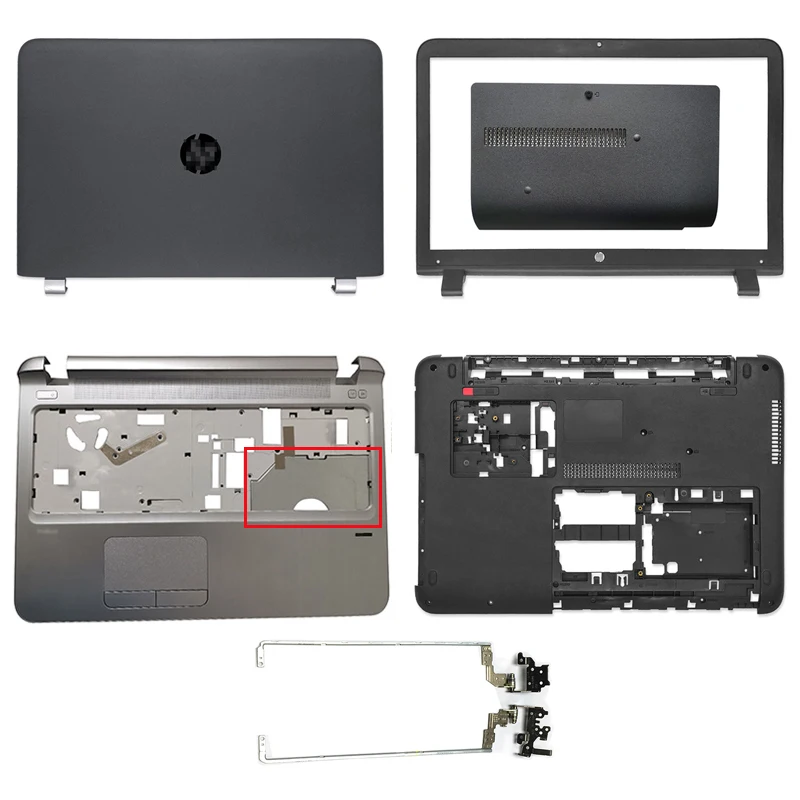 

Чехол для ноутбука HP ProBook 450 G3 455 G3, задняя крышка с ЖК-дисплеем, передняя панель, петли, Упор для рук, Нижняя крышка
