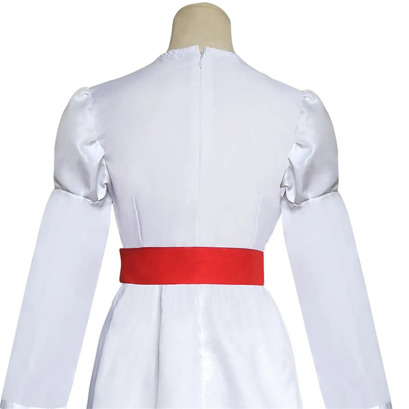 Movie ConjingDoll Annabelle Dress Cosplay Costumes Ghost Doll White Princess Skirt Women Girls Kids Wig Hair Halloween | Тематическая