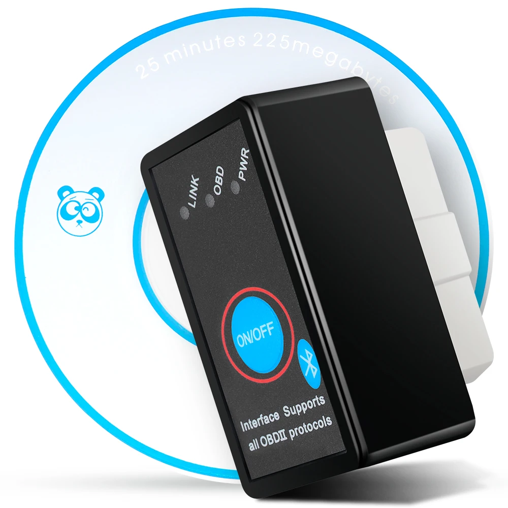 АВТО OBDII ELM327 Выключатель питания OBD 2 считыватель кодов неисправностей для Peugeot